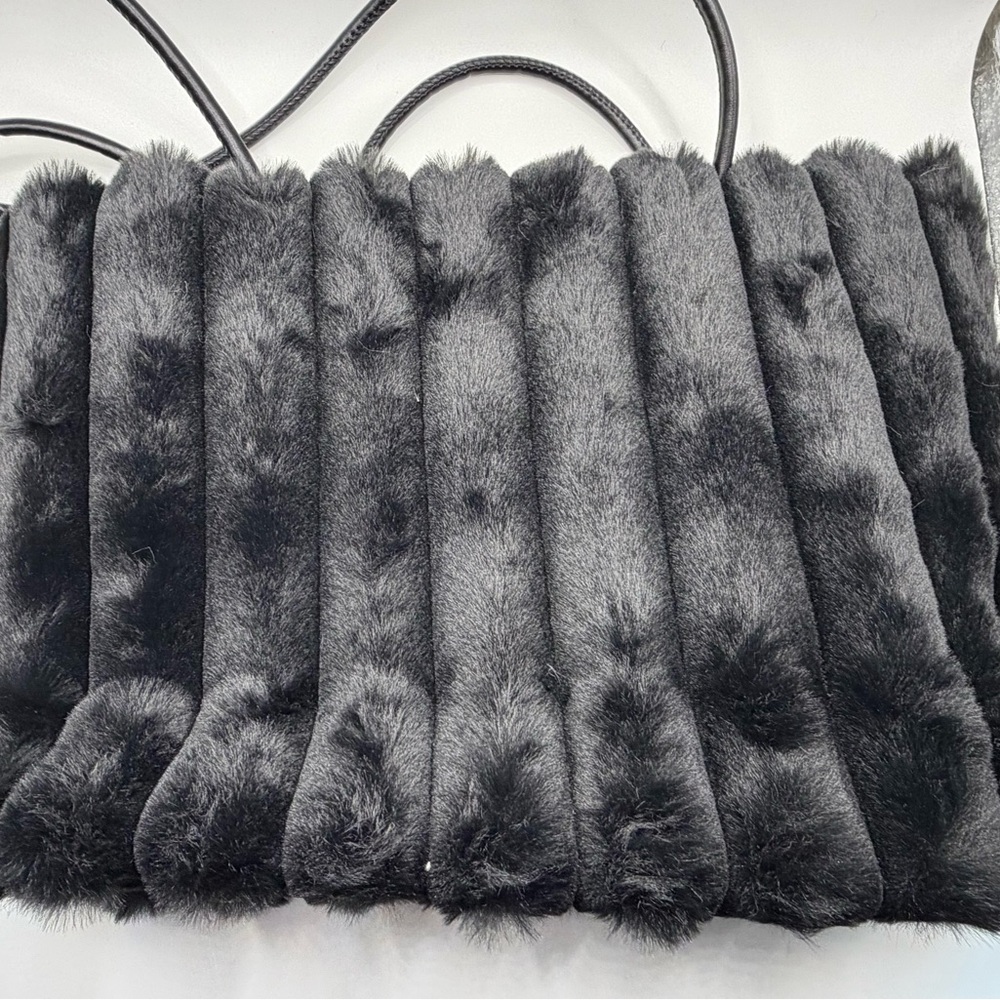 Prada Black Faux Fur Tote Bag - Picture 5 of 9